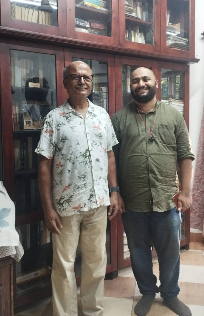 Author with Valerian Rodrigues